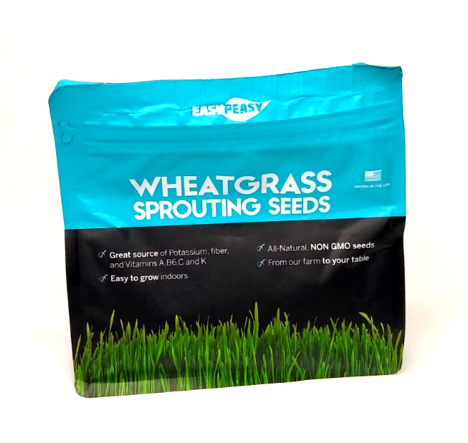 Easy Peasy Wheatgrass Sprouting Seeds, Non GMO All Natural Farm Wheat Grass, USA