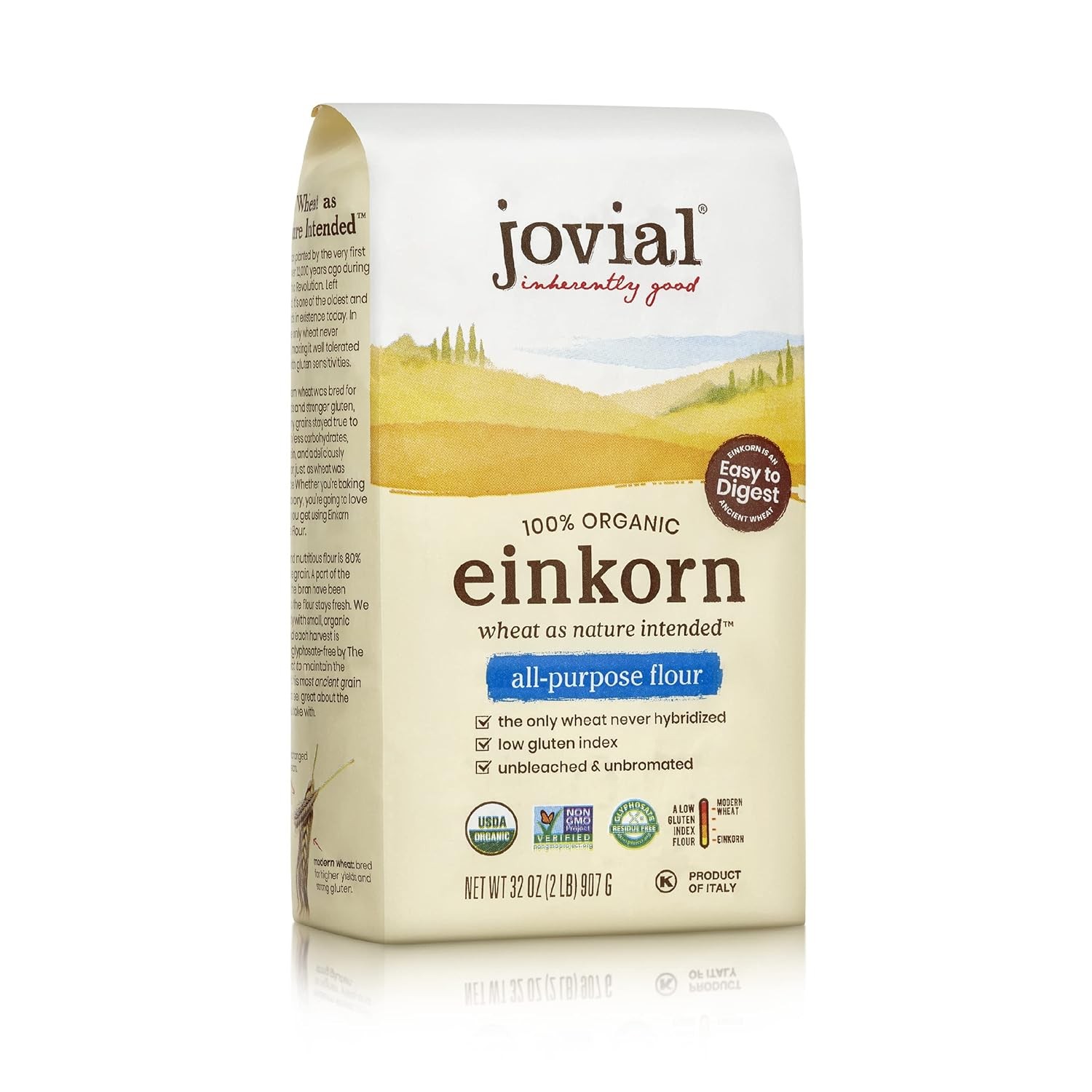 Jovial Organic Einkorn Unbleached All Purpose Flour – 32 Ounce (Pack of 1)
