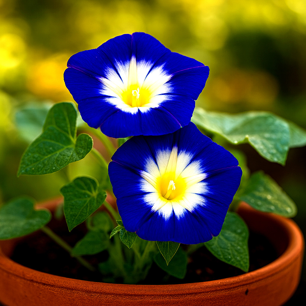 30 DWARF MORNING GLORY SEEDS 💙 | HUMMINGBIRD MIX • CONTAINERS • FREE SHIPPING