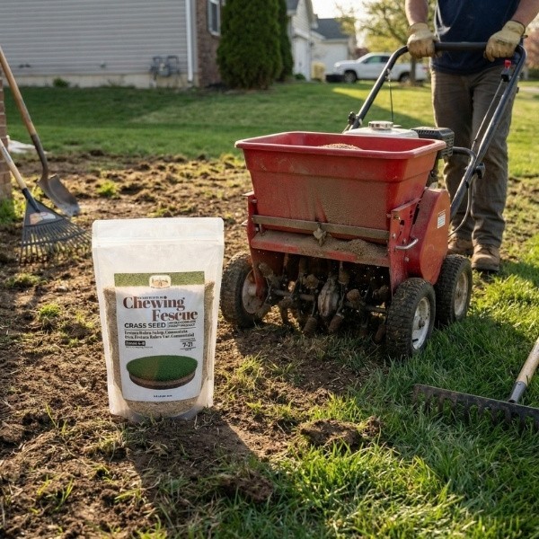 Old Cobblers Farm™ Wicked Tuff Turf Chewings Fescue Grass Seed – Lush Green Lawn