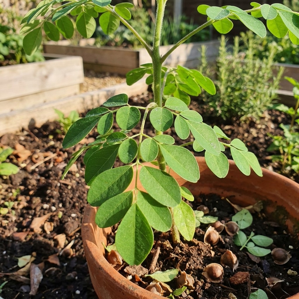 200pcs Moringa Oleifera Seeds Home Garden Balcony Outdoor Planting