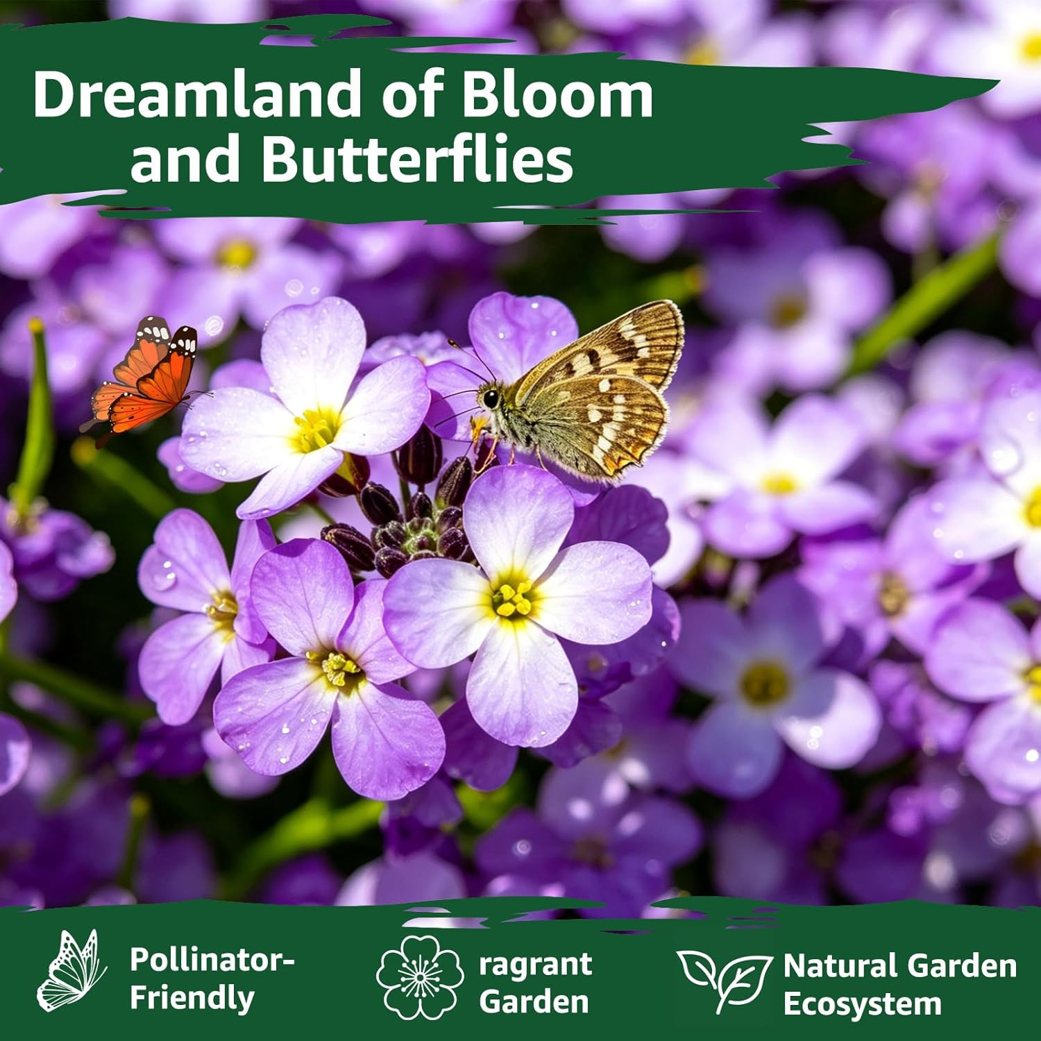 Alyssum Seeds for Planting – Purple Royal Carpet, Sweet Purple Alyssum Flower Se