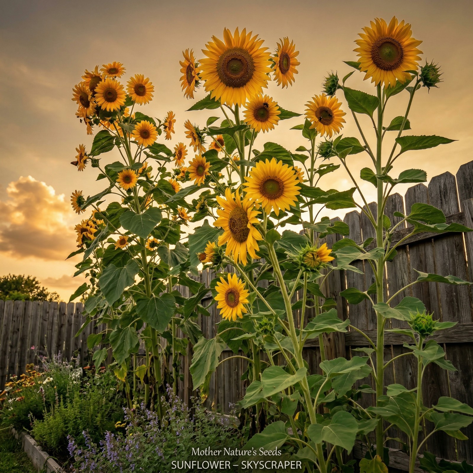 Sunflower SKYSCRAPER 144” TALL Edible HEIRLOOM HUGE FLOWERS! Non-GMO 25 Seeds!