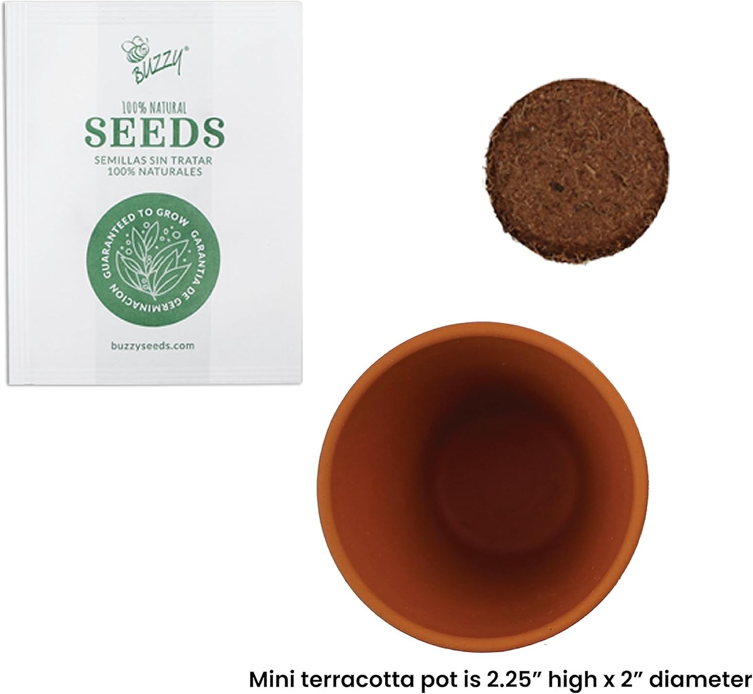 Seeds Terracotta Mini Grow Pots – Herb Flower Plant Starter Kit Assorted 20-P…