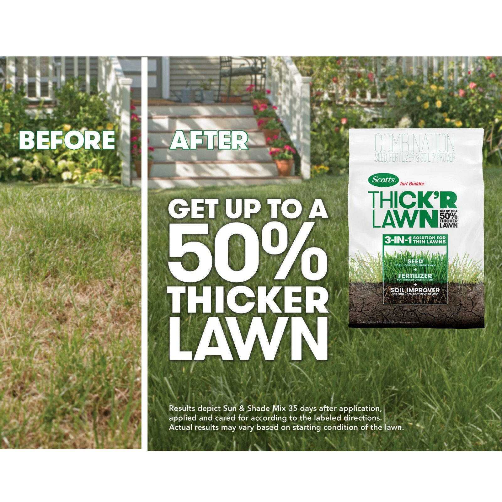Scotts Turf Builder Thick’R Lawn Sun & Shade 40 lbs.