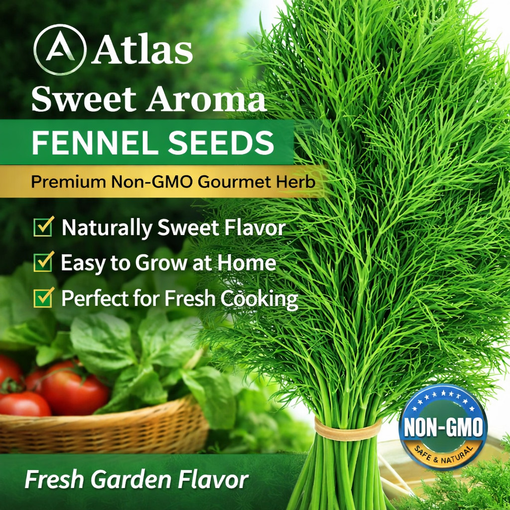Fennel Seeds 400+ Non-GMO Sweet Aroma Herb Garden Culinary