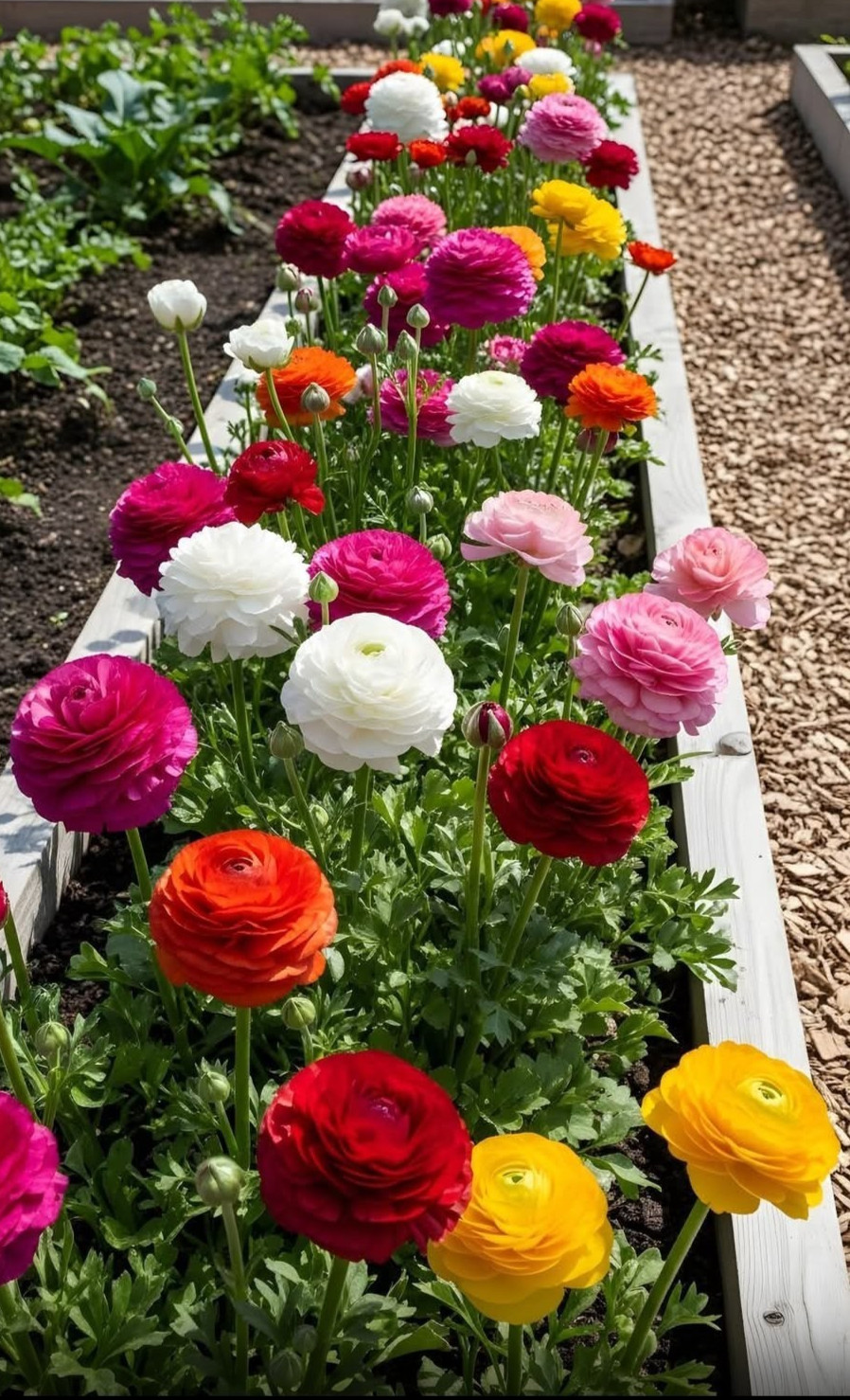 Ranunculus Flower Bulbs 25 Mix Colors Corms Peony Rose Buttercup Spring Flowers