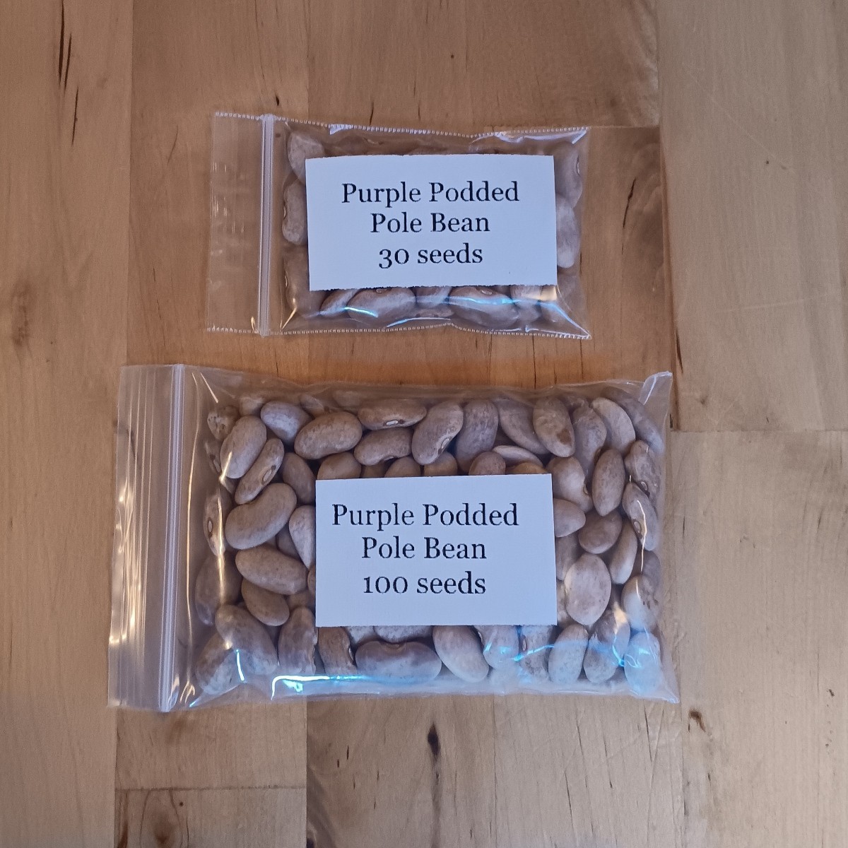 Purple Podded Pole Bean ~ Heirloom ~ Organic ~ 30 or 100 seeds