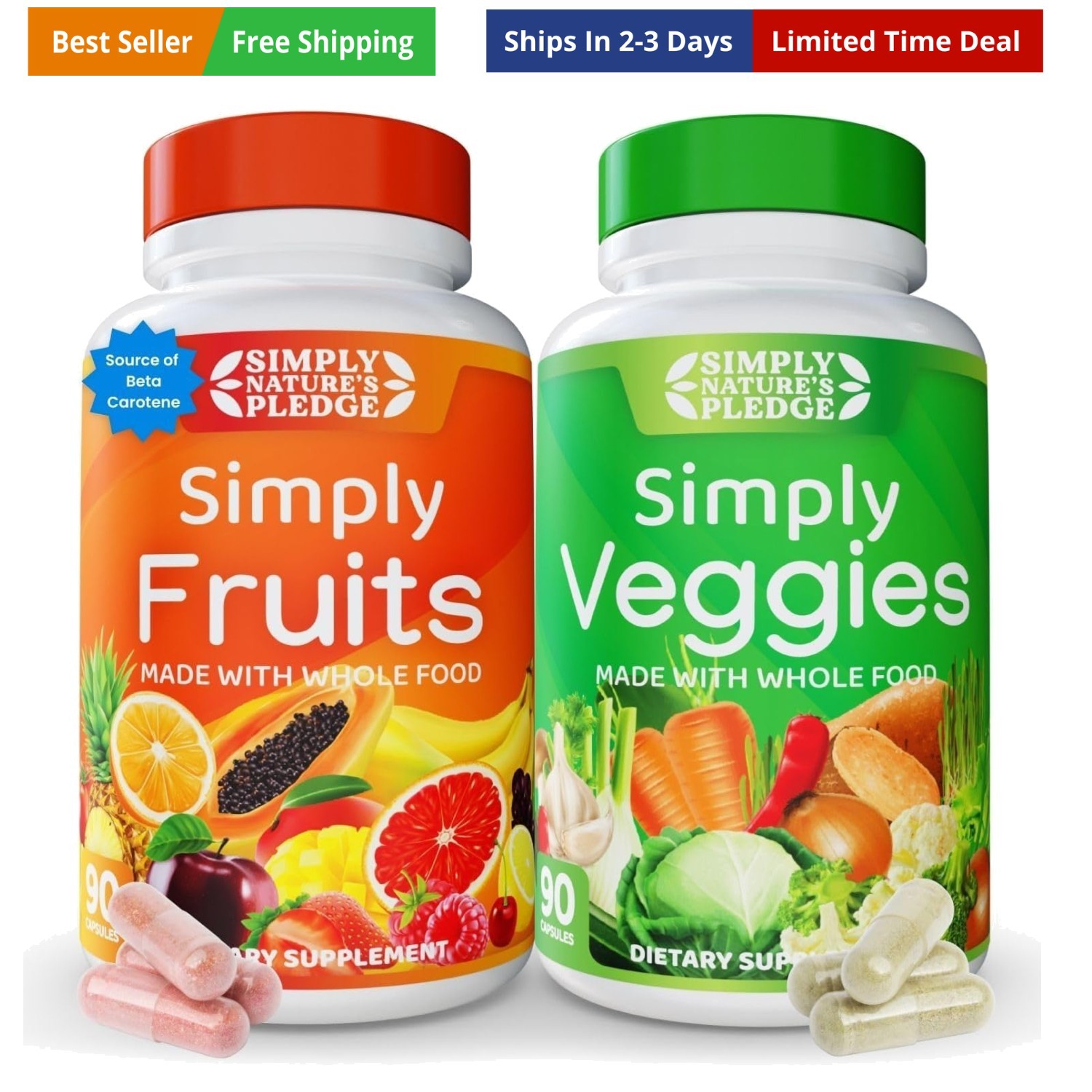 Packed with Over 40 Different Fruits & Vegetables – Made with Whole Food Supe…