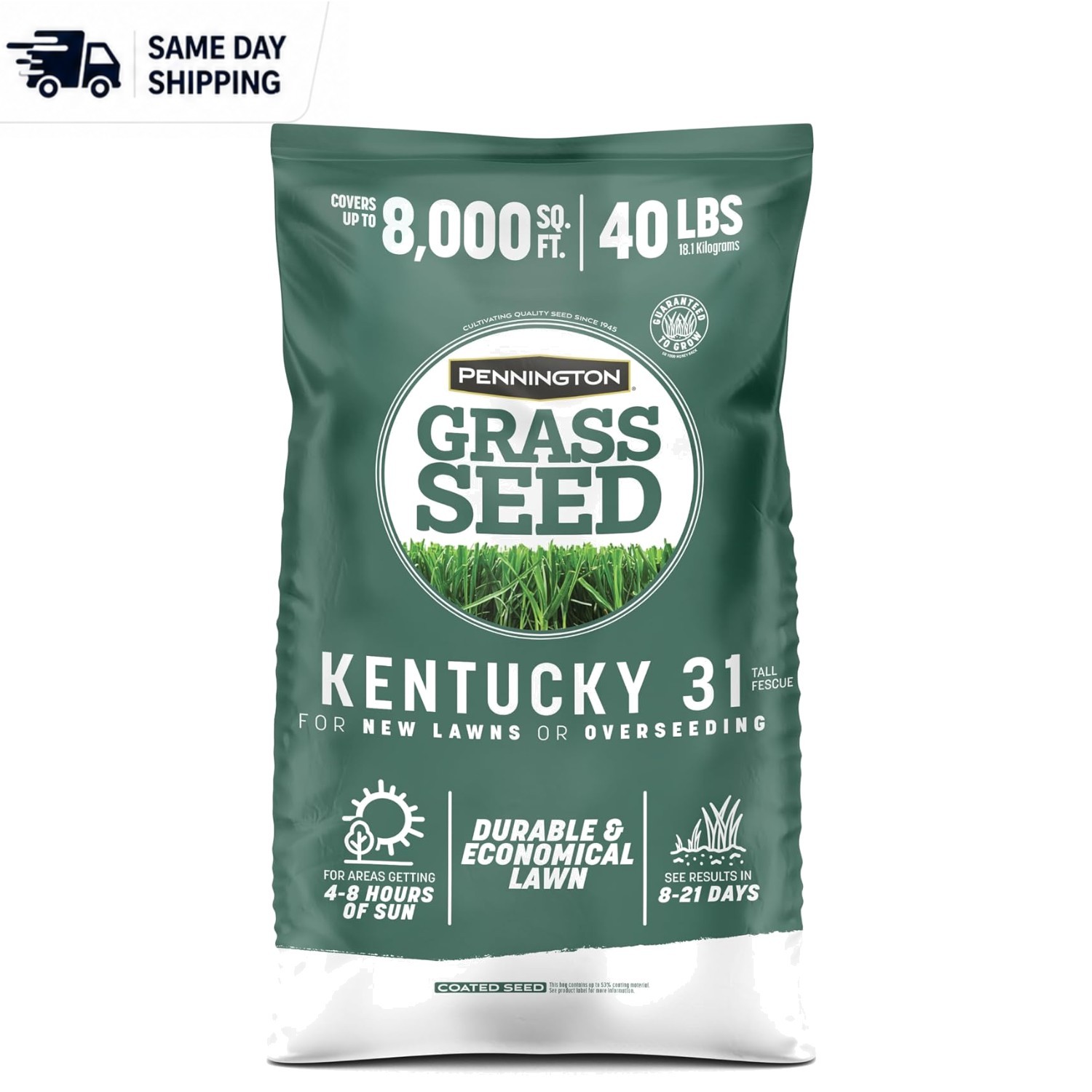 40 LB Kentucky 31 Fescue Grass Seed – Ideal for Thick, Drought-Resistant Lawns