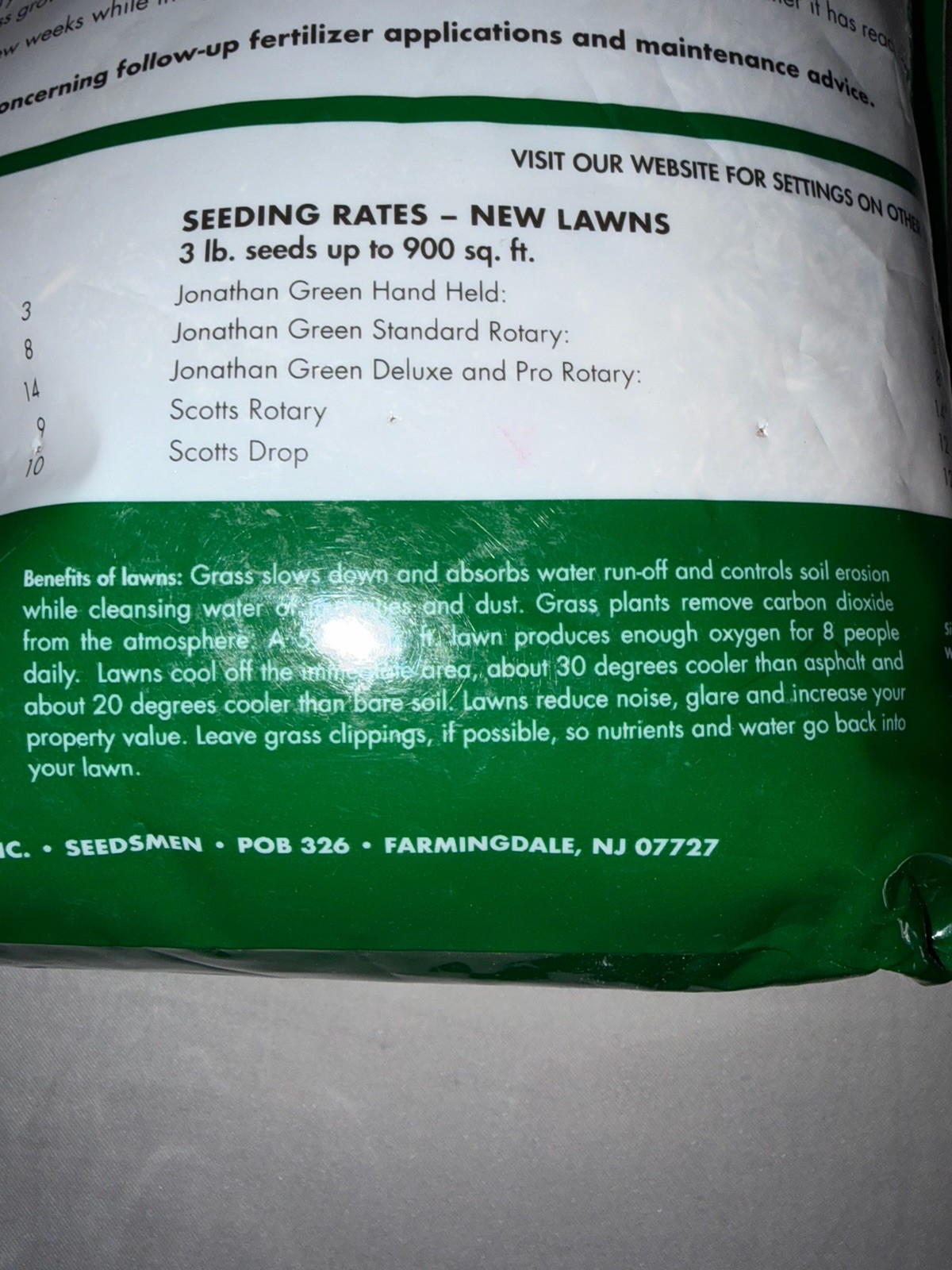 Jonathan Green Grass Seed Mixture Black Beauty Dense Shade New Bag 3 Lbs Premium
