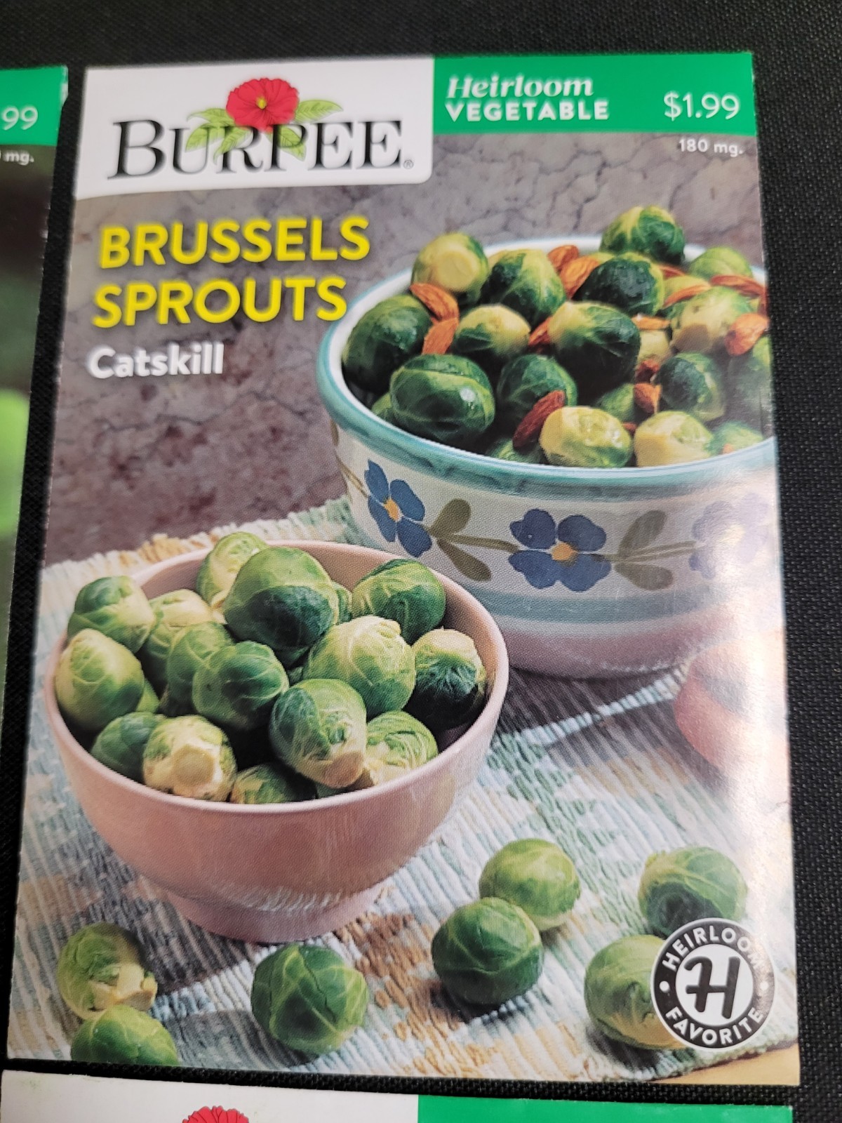 Burpee Heirloom Vegetables and Herb 4 Seed Pack Assortment (2026 Season) New