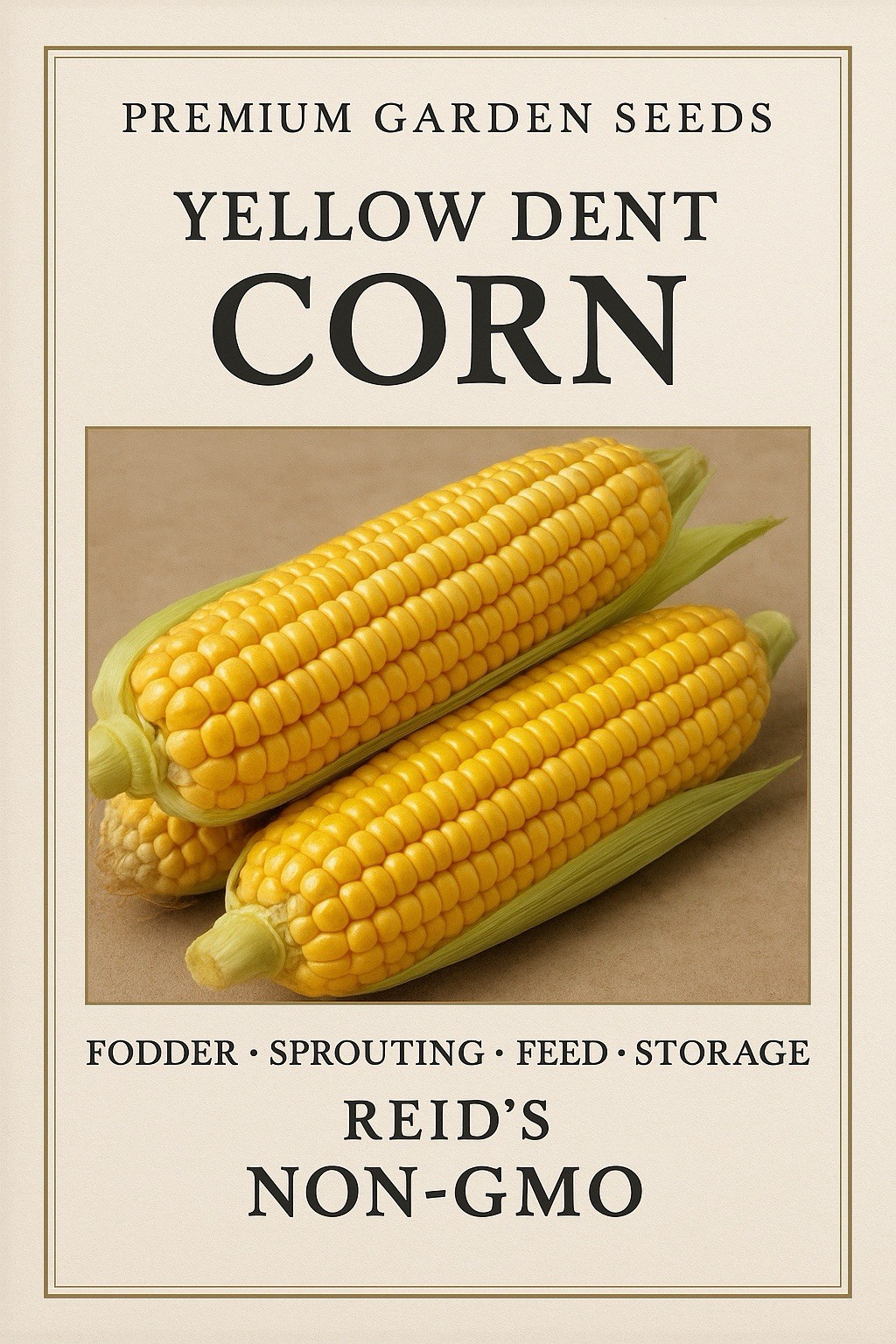Yellow Dent Corn Seeds for planting fodder sprouting feed storage Reid’s NON-GMO