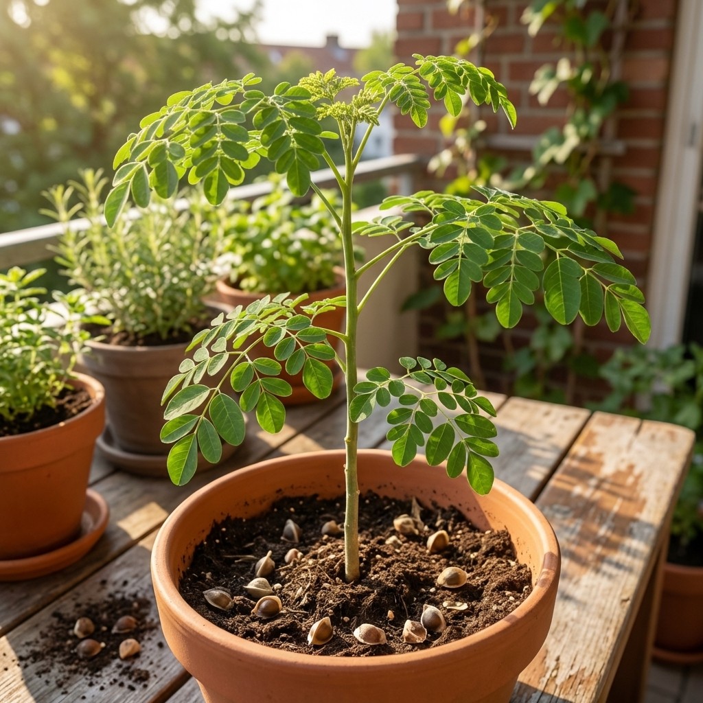 200pcs Moringa Oleifera Seeds Home Garden Balcony Outdoor Planting