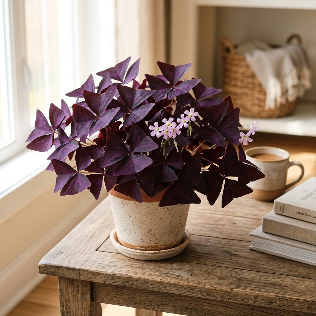 30 Pcs Purple Shamrock Oxalis Seeds Ornamental Foliage Seeds for Balcony Potting