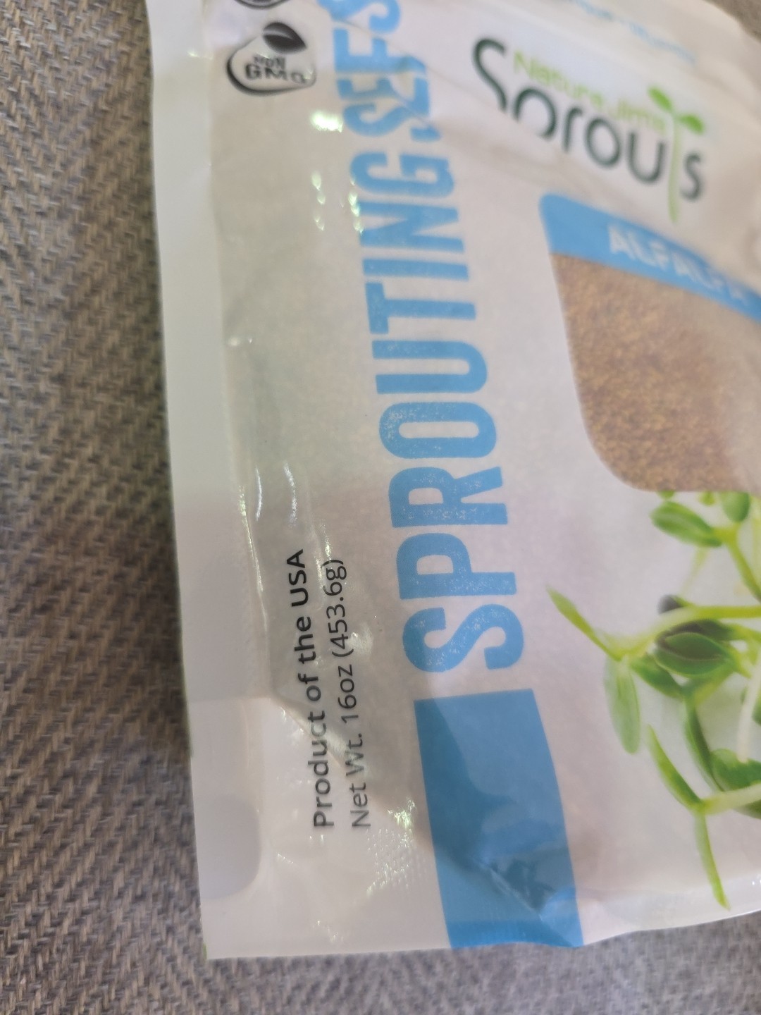 Nature Jim’s Sprouts Alfalfa, 16 Oz, Exp 2029