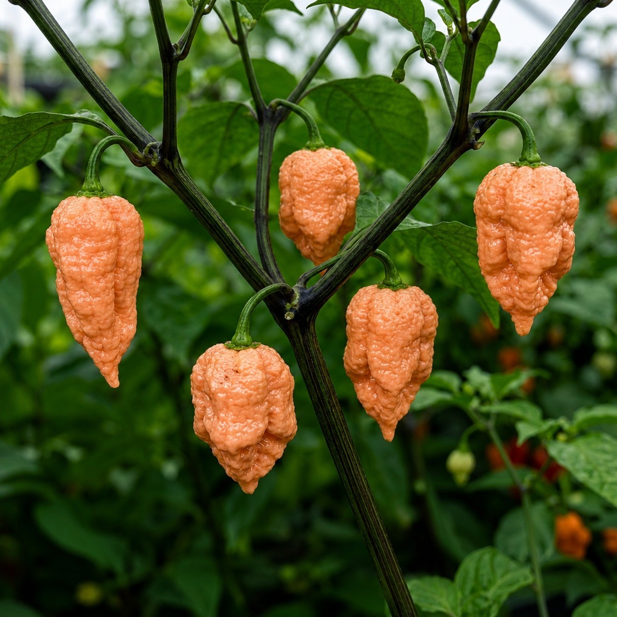 🌶️ Jay’s Peach Ghost Scorpion Pepper Seeds (10) | OPEN POLLINATED | Superhot