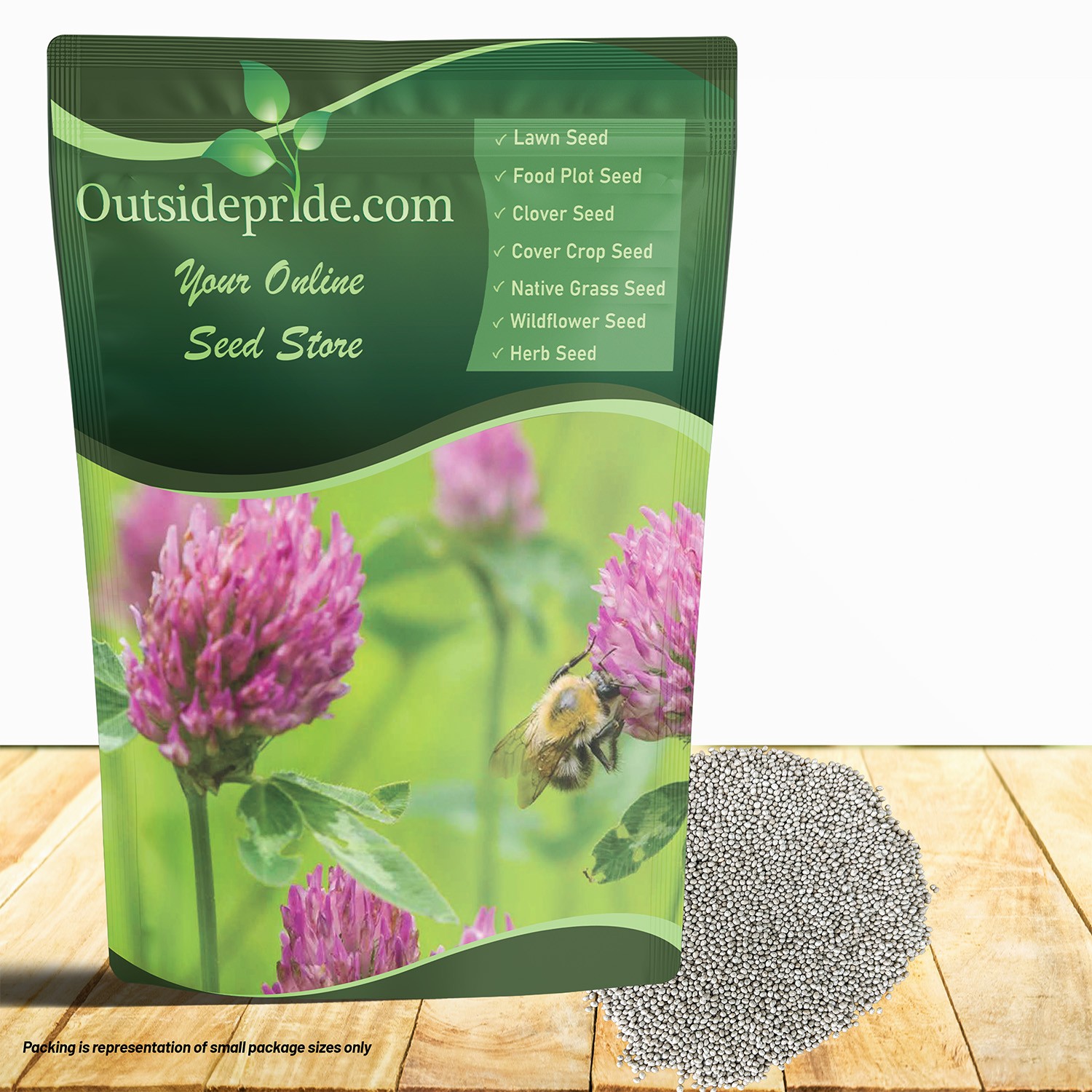 2 LBS – Inoculated Red Clover Seeds – Trifolium Pratense Clover