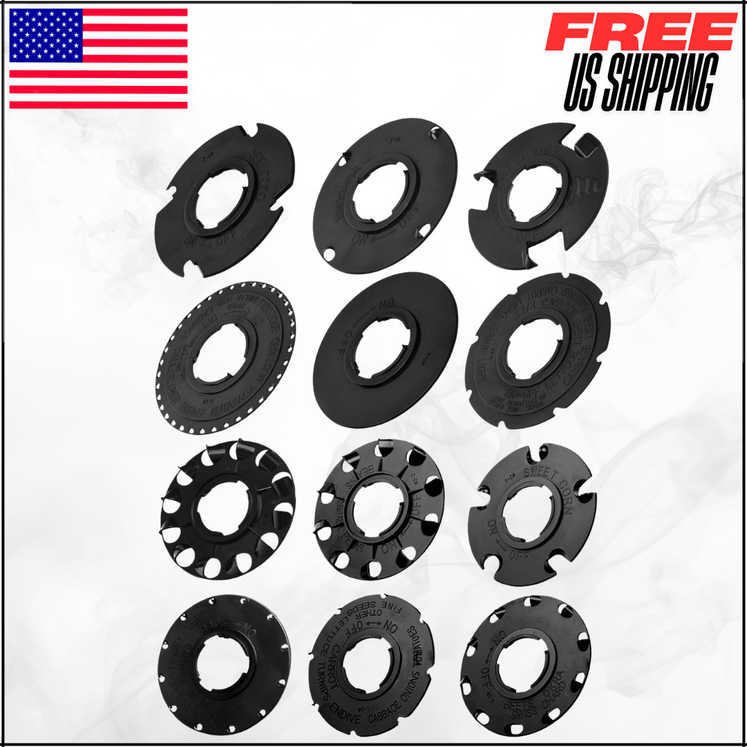 Seed Plate Set for EarthWay 1001 1001B Garden Seeder Planter 60009 60010 12Pk