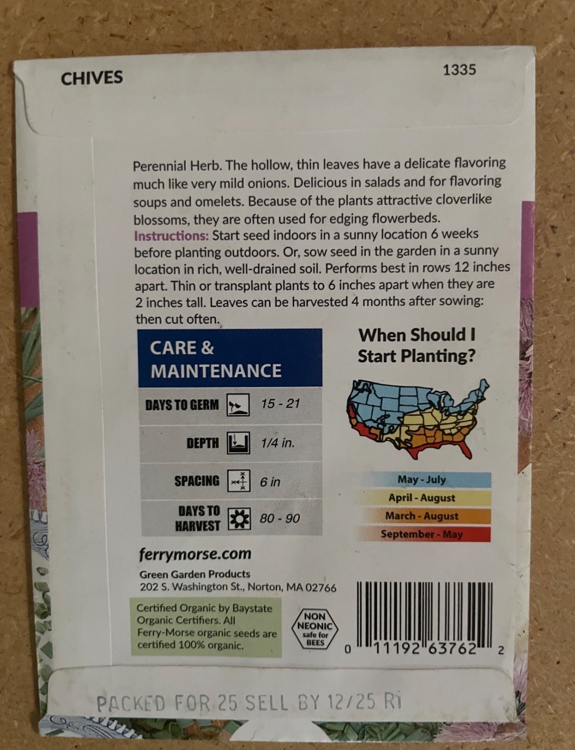 Lot of 130 Ferry Morse Herb and Vegetable Seeds. Non Gmo. Dated 2025