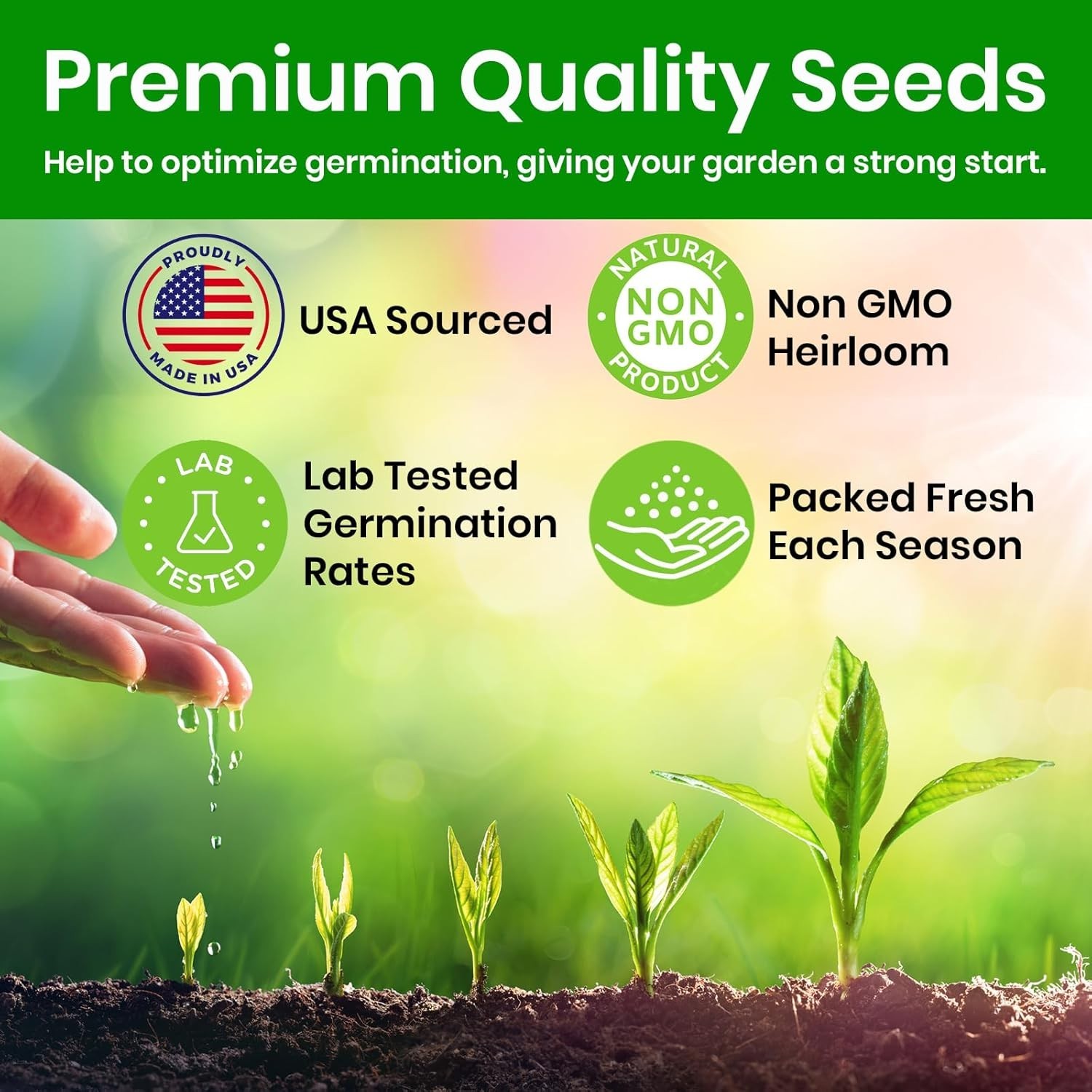 Attract Pollinators with 340,000 Non-GMO Wildflower Seeds – 35 Flower Varieties
