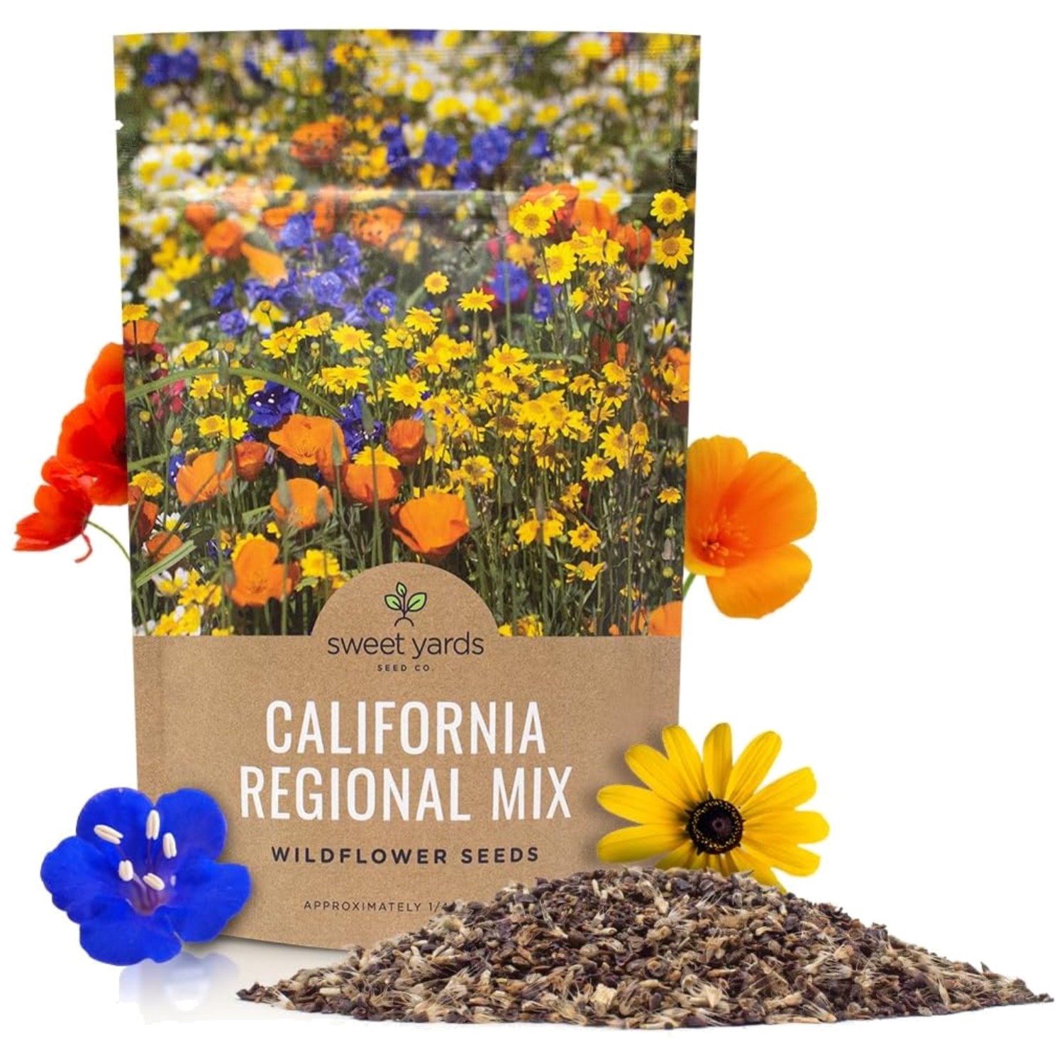 California Wildflower Mix – 1/4 lb Bag