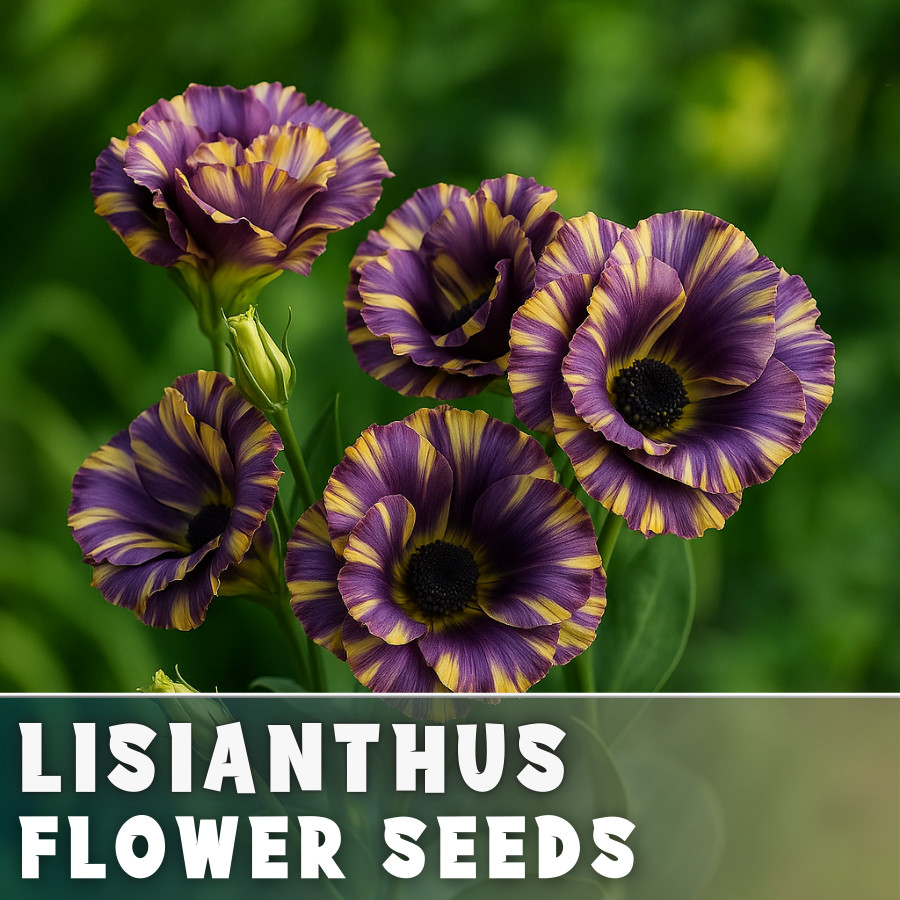 Halo Lisianthus Seeds – 100 Seeds Garden Bloom Flower Seed Non Gmo