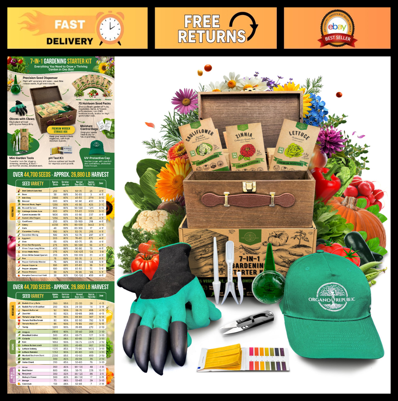75 Medicinal & Tea Herb Seeds Variety Pack – Non-GMO Heirloom Seed Starter Kit,