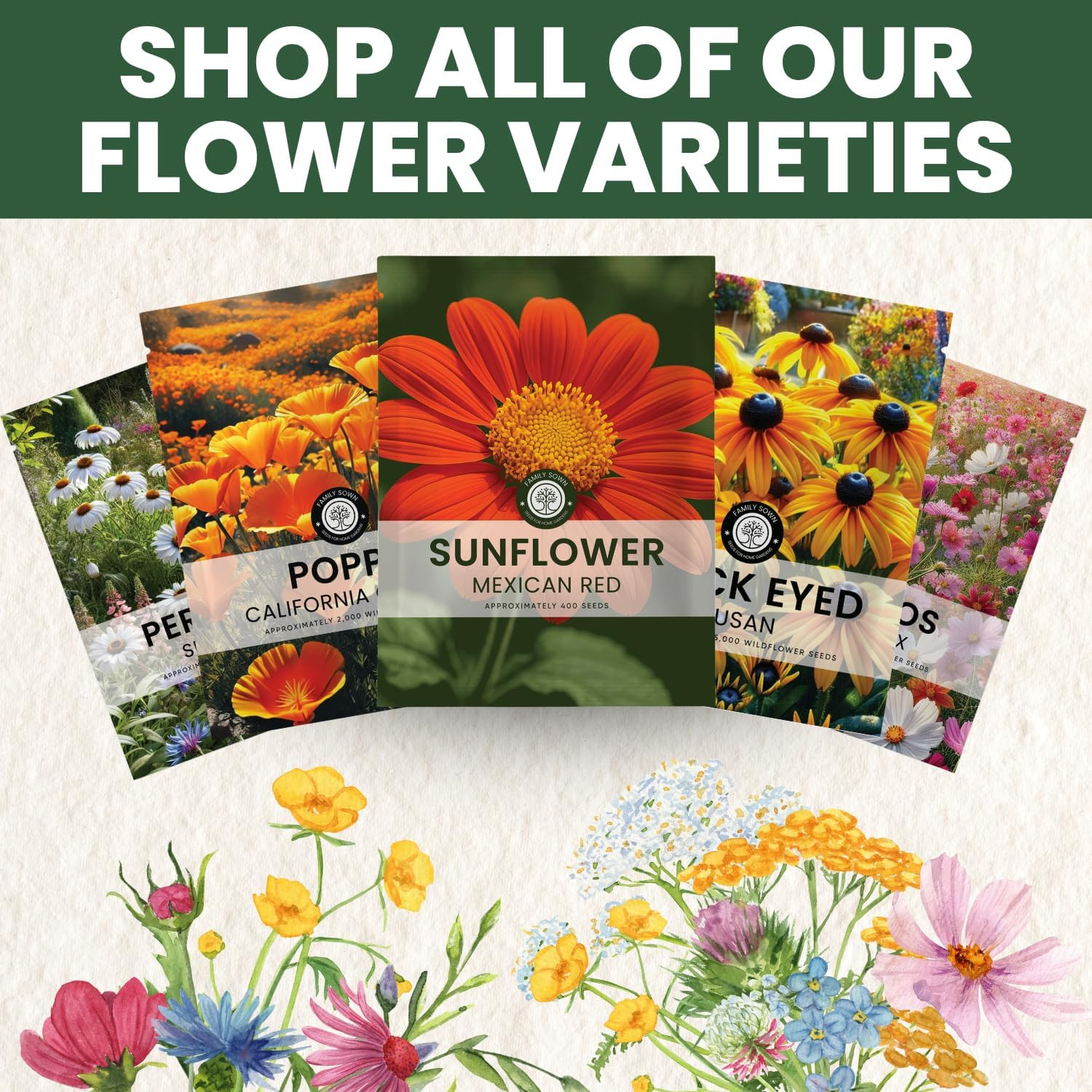 Mexican Sunflower (Red) – 400 Seeds for Planting – 5-Gram Pack – 2026 Growing Se