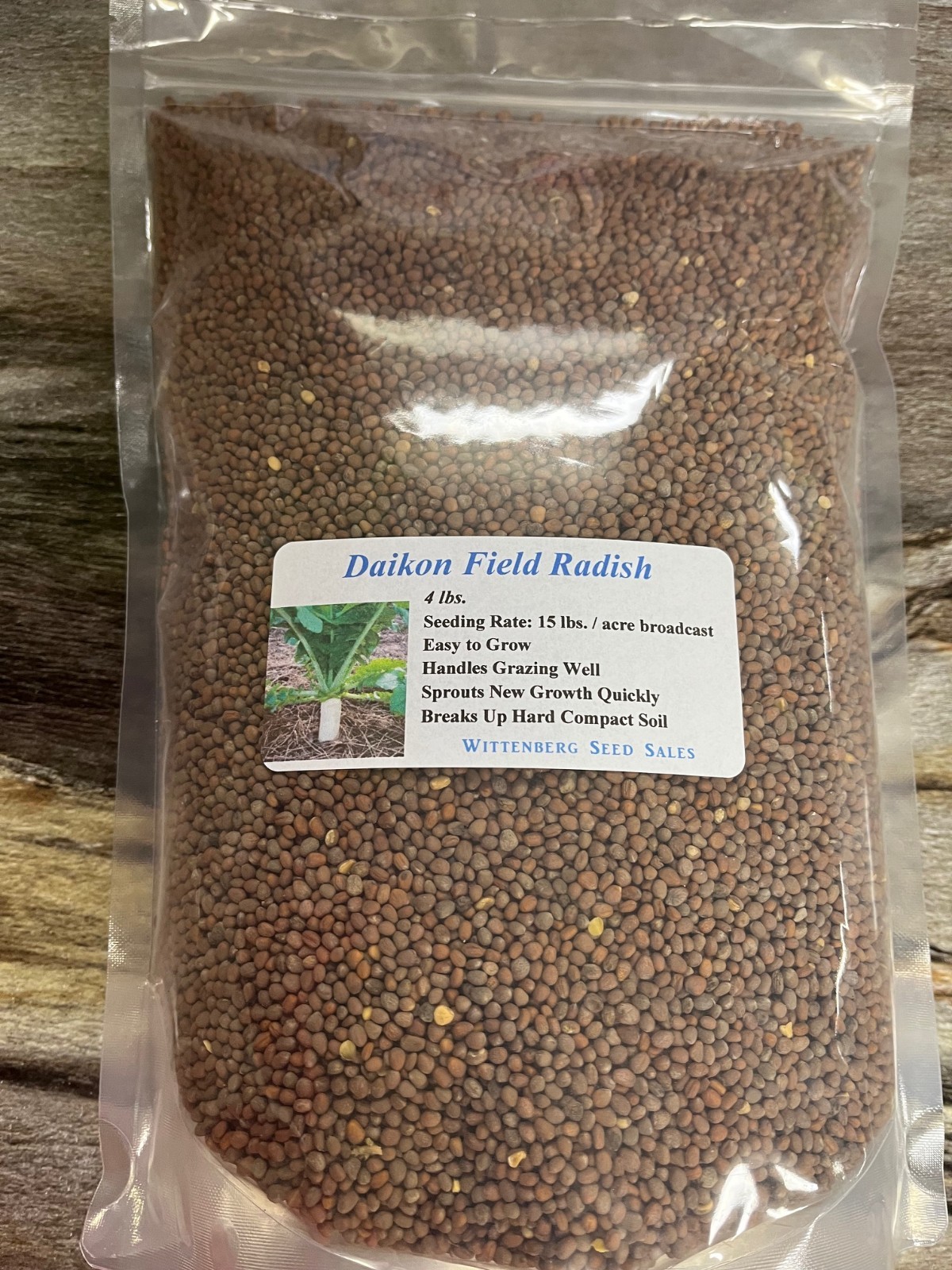4 lbs Daikon Field Radish Seed – Deer Food Polt / Wildlife Seed
