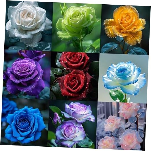 Mix Climbing Rose Seeds for Planting, 30+pcs Beauty Rare Rose Flower Seeds,