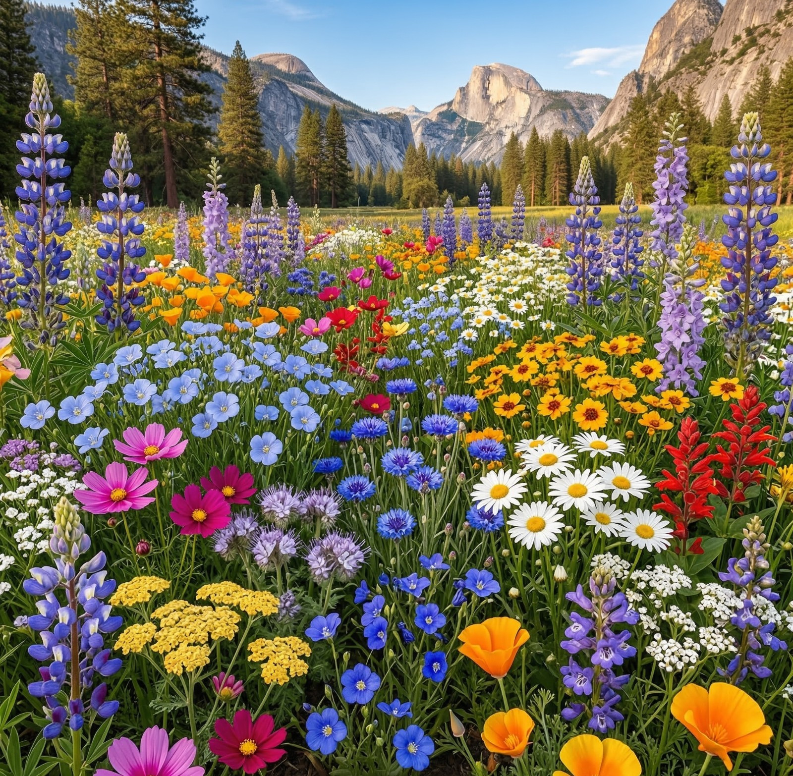 Wildflower Mix YOSEMITE Meadow Garden National Park Inspired Pollinator 500 Seed