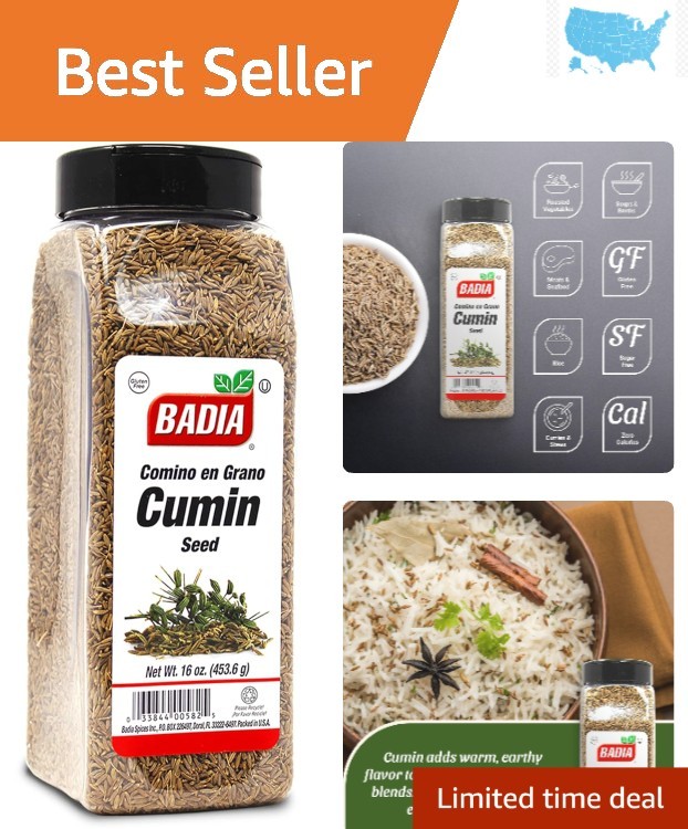 16 oz Cumin Seeds – Authentic Flavor for Spice Blends & Cooking