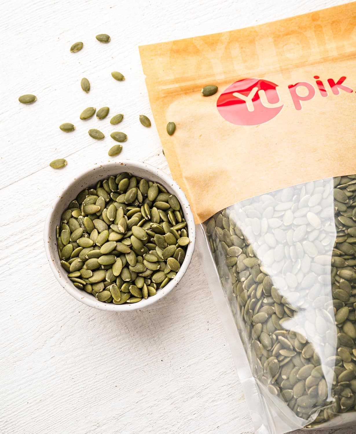 1 lb Resealable Raw Pumpkin Seeds – Gluten-Free, Plant-Based Protein Snack