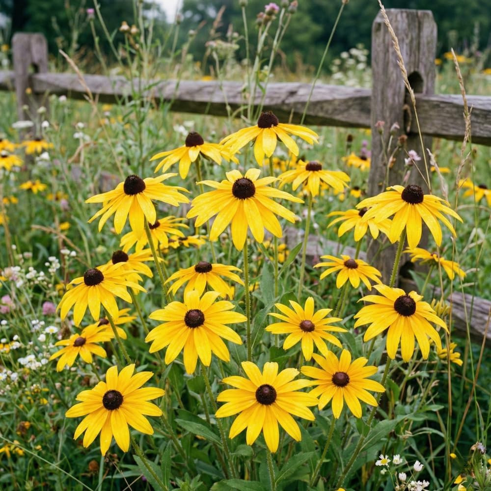 Black Eyed Susan Seeds 15000 Seeds – Rudbeckia Hirta Non GMO – Wildflower Seeds