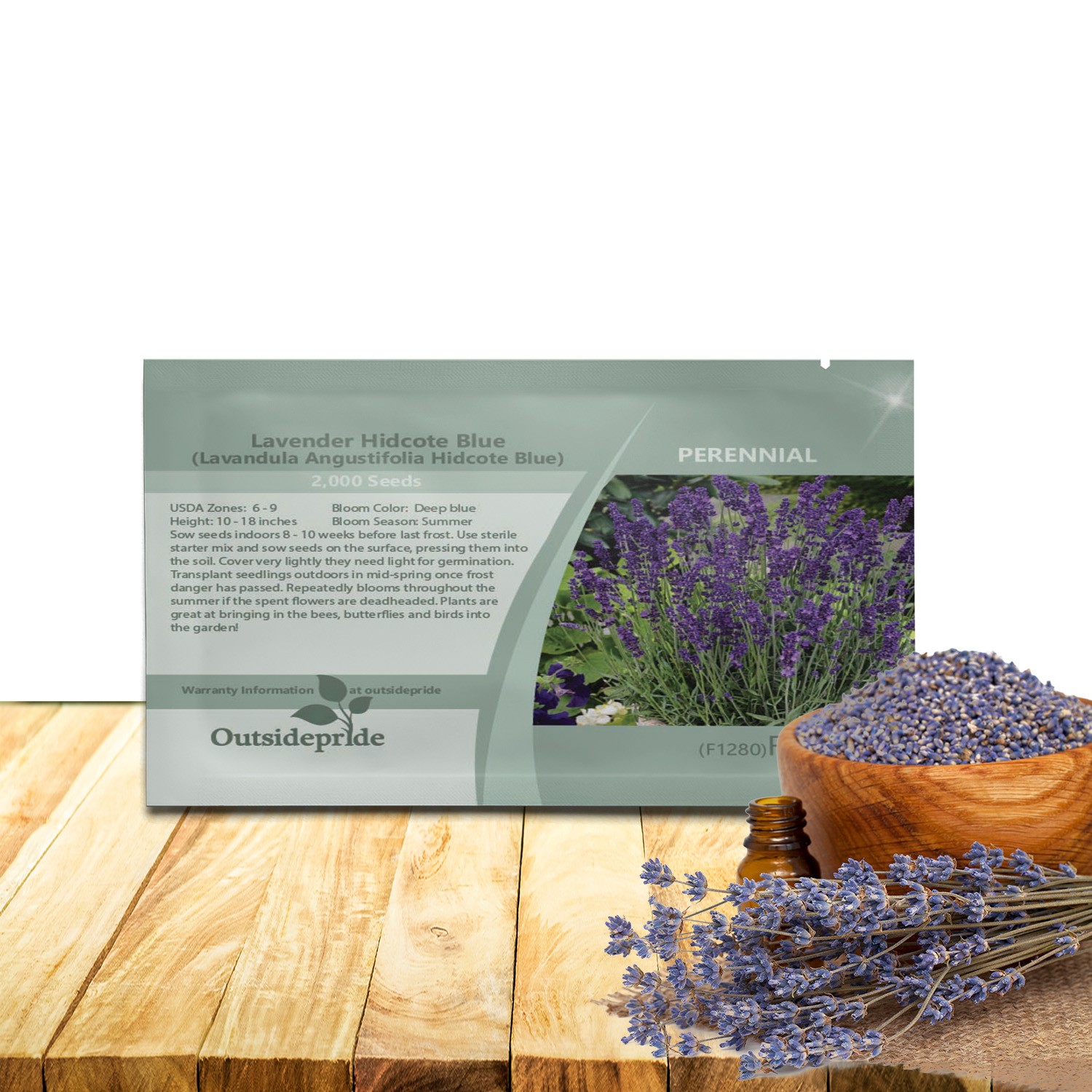 2000 Seeds Lavender Hidcote Drought Tolerant Herb Garden Plants For Xeriscaping