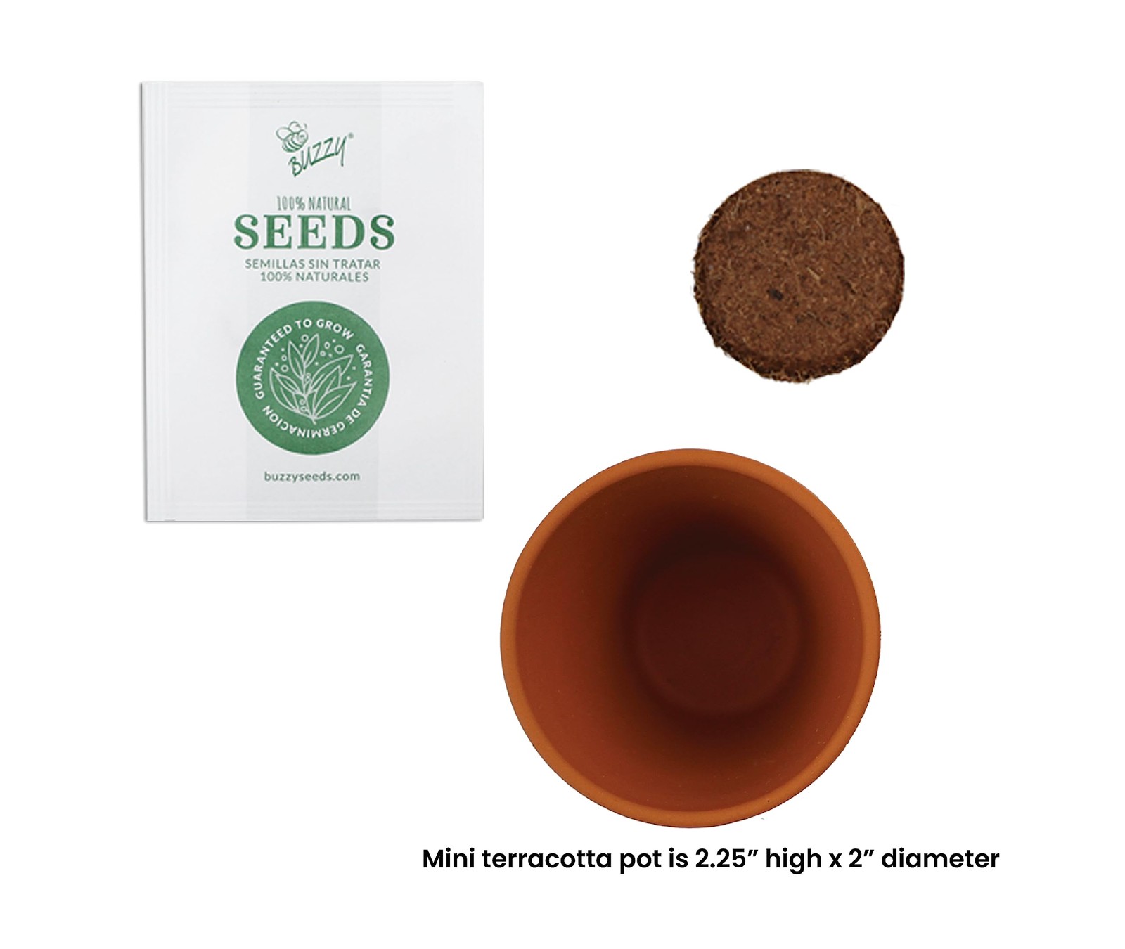Seeds Terracotta Mini Grow Pots – Herb Flower Plant Starter Kit Assorted 20-P…
