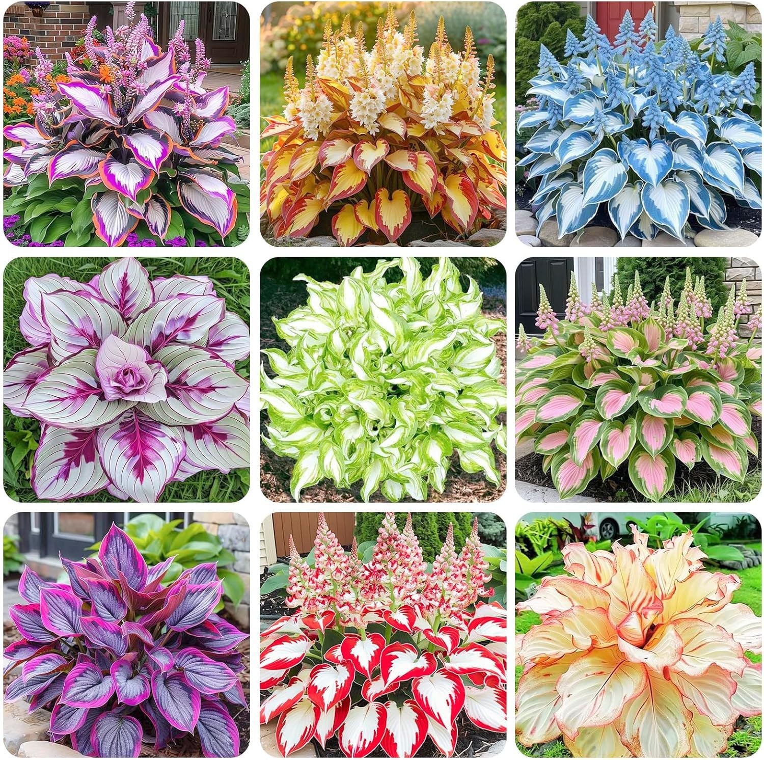 200+ Mixed Rare Hosta Seeds for Planting-Attract Pollinators Perennial Garden De