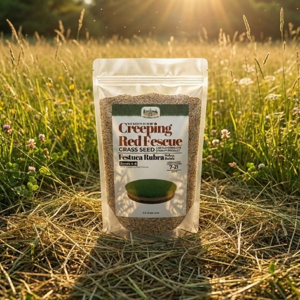 Old Cobblers Farm™ Wicked Tuff Turf Creeping Red Fescue Grass Seed – Thick Green