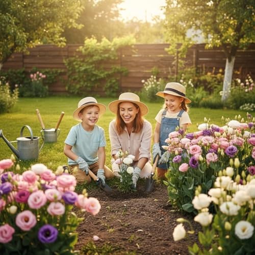 1000 Lisianthus Seeds for Planting, Mixed Color Eustoma Flower Seeds,