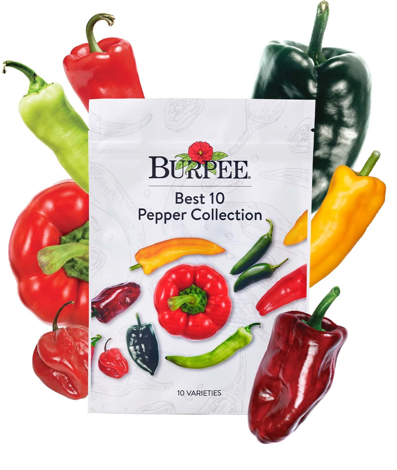 Pepper Seeds Hot Sweet Varieties For Planting Vegetable Garden Seeds 10 Pack …