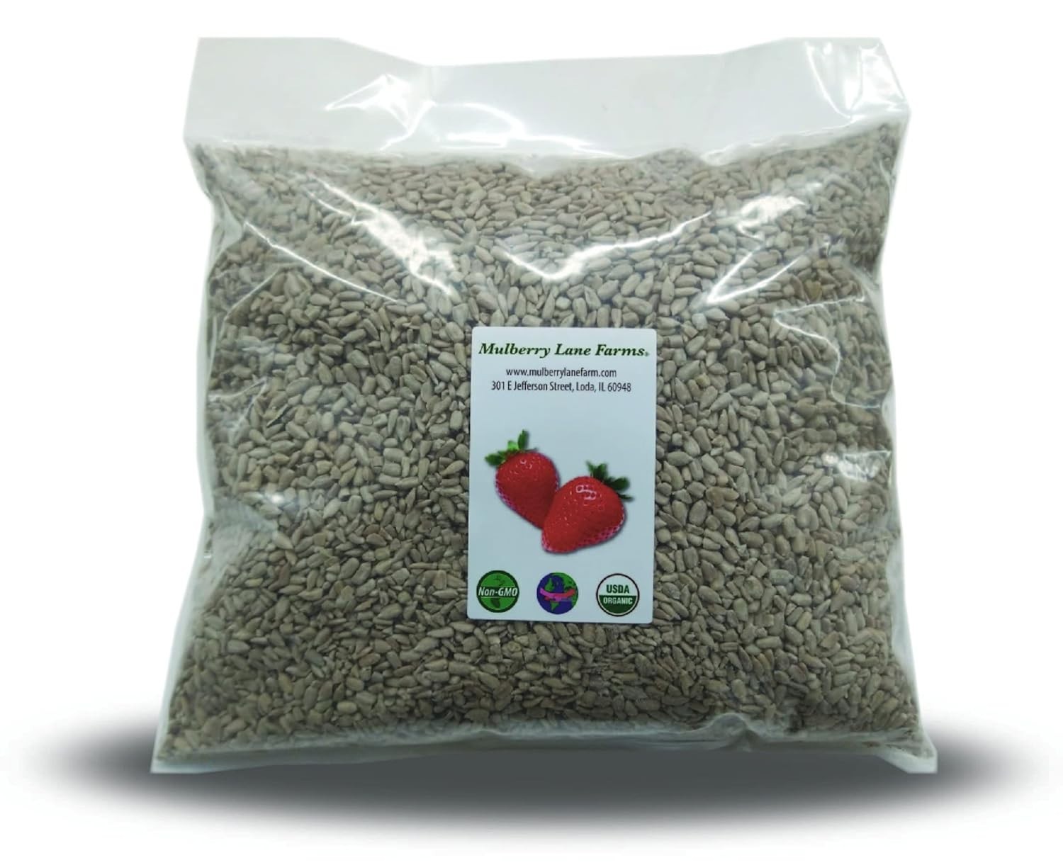 Organic Sunflower Seeds 5 Pounds Raw Hulled Unsalted Non-GMO Snack