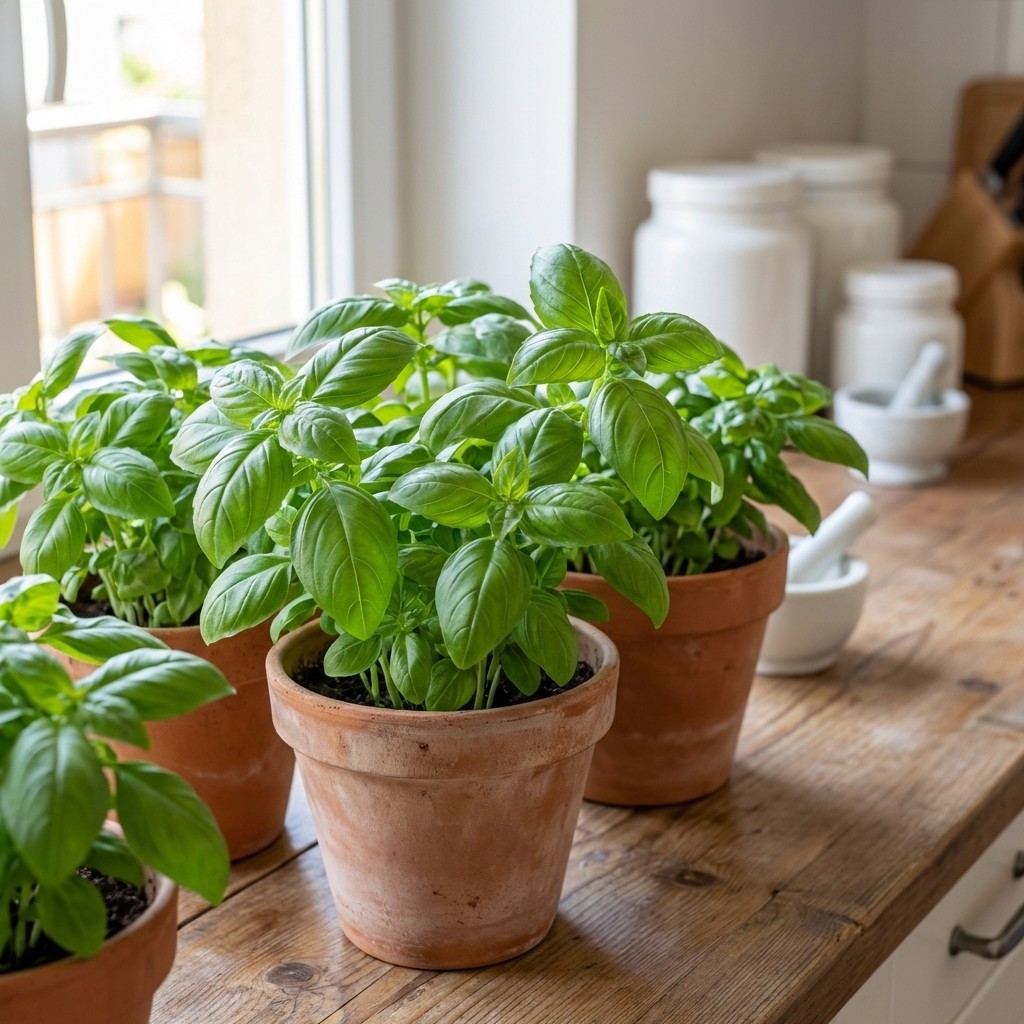 Basil Seeds 1000pcs Fresh Leaf Herb for Outdoor Use