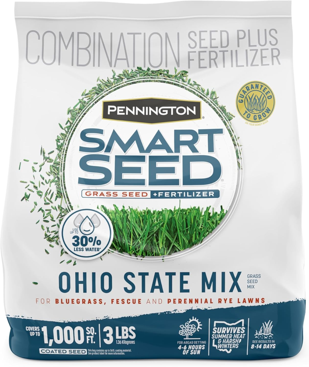 Smart Seed Ohio State Grass Mix 3 Lb