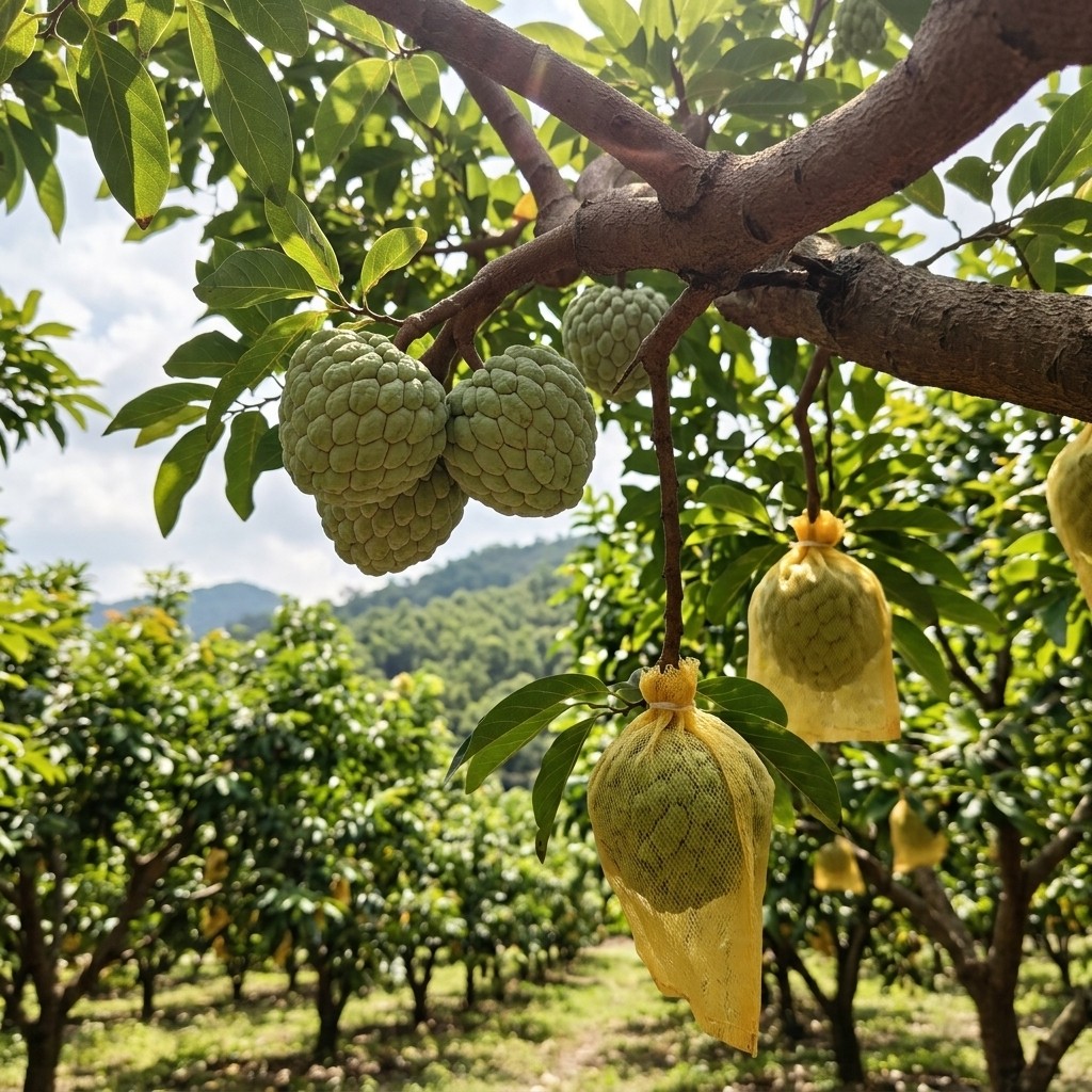 Sugar Apple Plant Seeds – 10pcs – Perfect for Outdoor Garden Container Planting