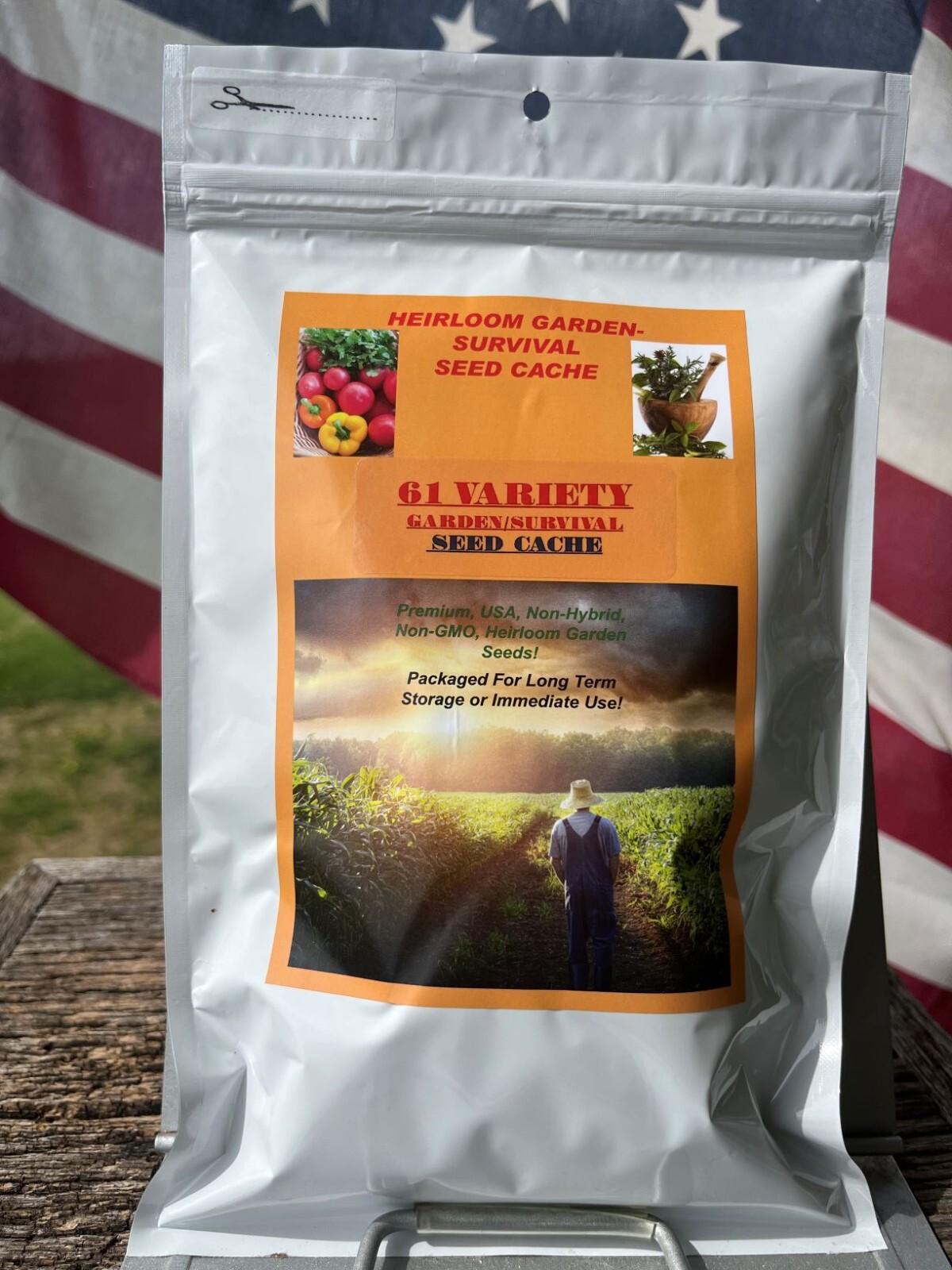 Preppers: 61 Variety Heirloom Survivalist Seeds “Guaranteed Fresh” 24,000+Seeds