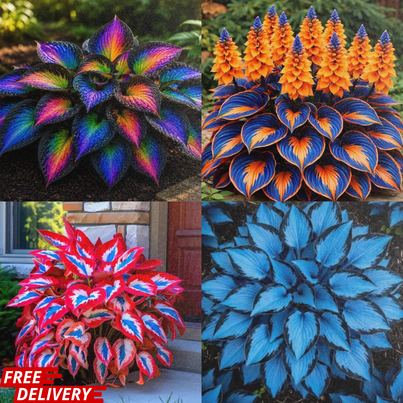 Mixed Hosta Planting Bulbs Pack 3 6 10 Hardy Perennial Shade Garden Plants