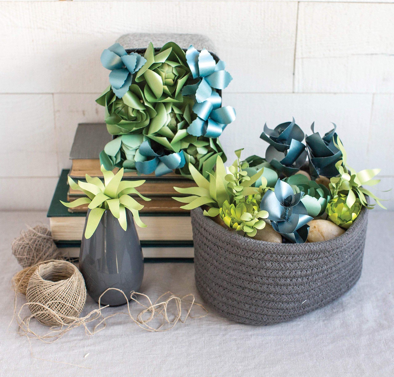 Frosted Succulent Paper Plants, 6″ x 6.5″, 23 Count, Assorted Colors