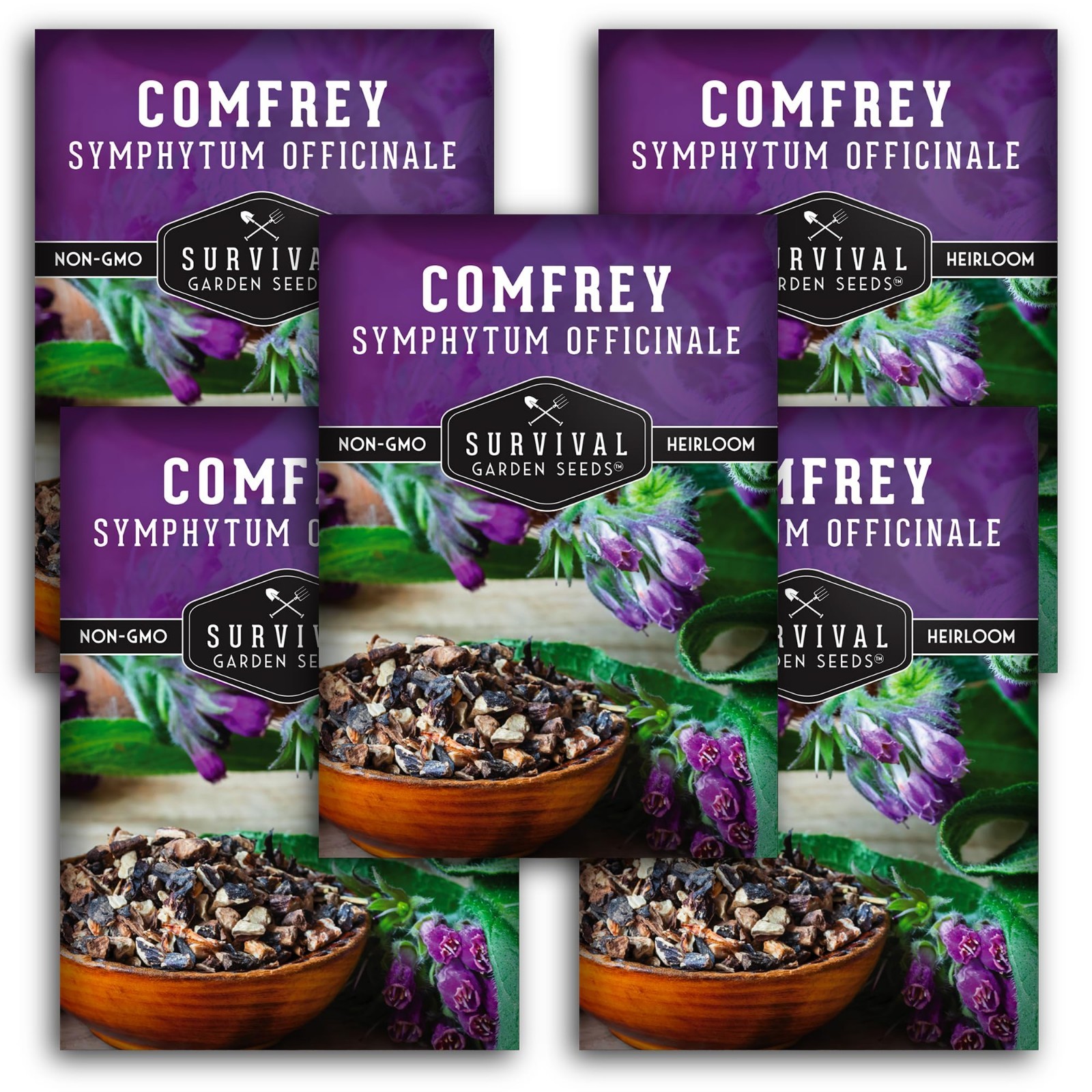 Comfrey Seeds for Planting – Medicinal Perennial Herb for Compost Tea & Skincare