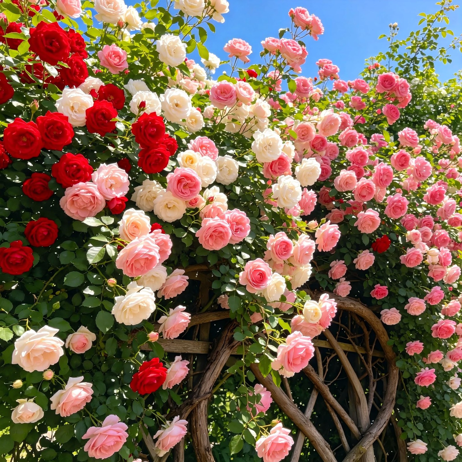 CarpetC 250+ Mixed Climbing Rose Seeds for Planting, Rosa Hybrid Rambling Vin…
